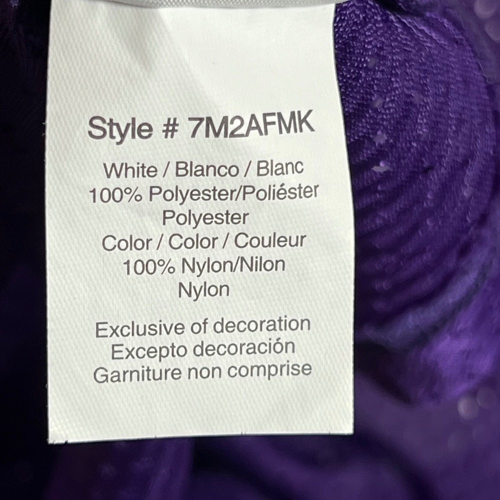 Lakers Reversible Jersey Dennys Promo NBA Basketball Sleeveless Purple White M - Picture 6 of 10